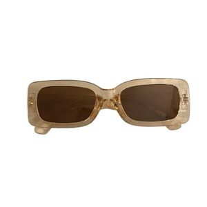 BrownSquare Frame Sunglasses